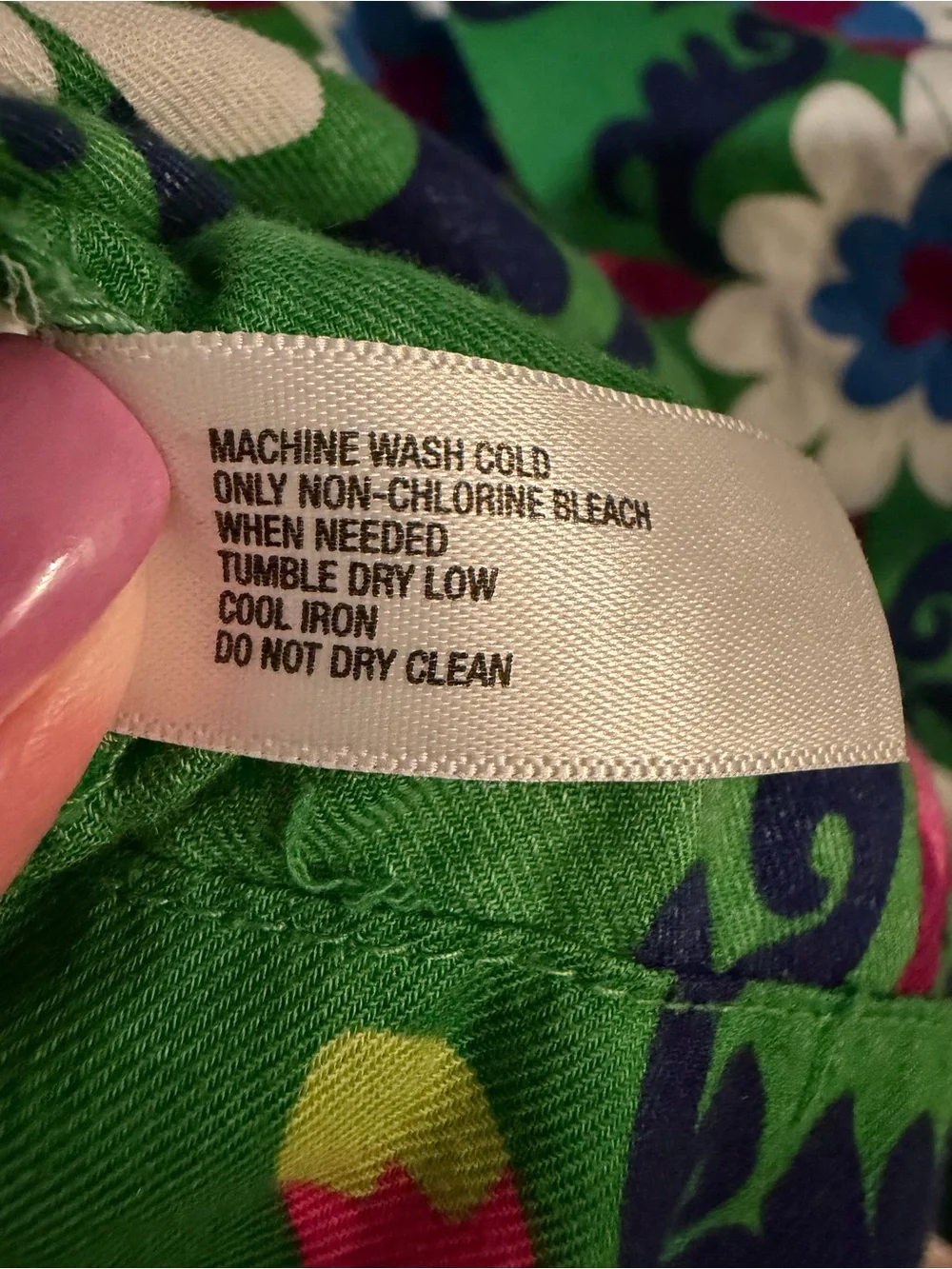 Baby Gap Toddlers Size 3years Green Dress Spring Flowers Medallions Soft Cotton